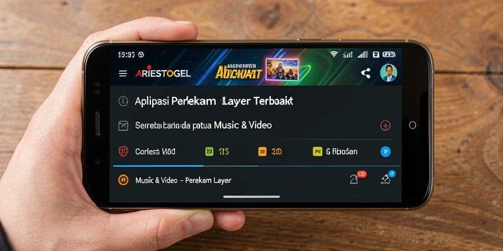Tampilan antarmuka ARIESTOGEL yang sederhana dan fungsional.