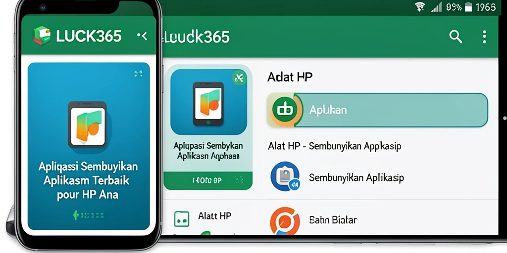 Tampilan antarmuka LUCK365 yang sederhana dan efektif.